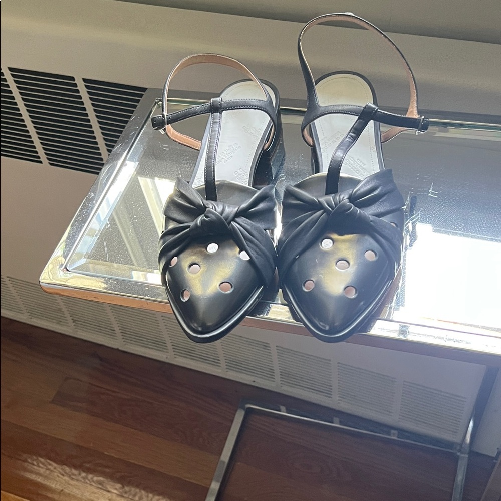 MM6 Maison Martin Margiela Black Bow Sandals